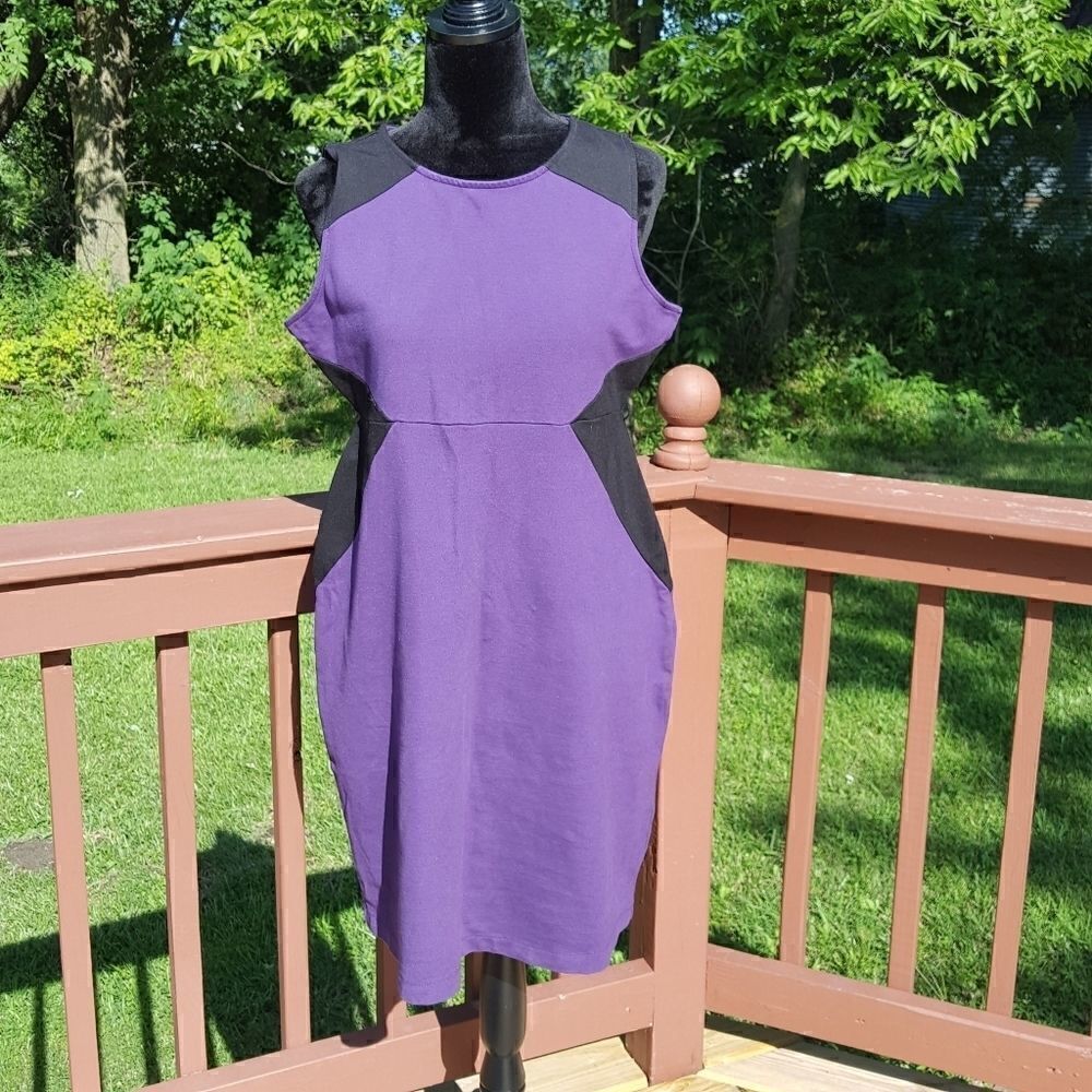Motherhood Maternity Ladies Purple Sleeveless Dress sz Med